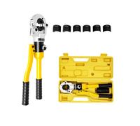 awolsrgiop Pince à sertir hydraulique 8 Tonnes, Pince multicouche 16-32mm avec 4 Mâchoires et Tête rotative 360°, Cintreuse Multicouche pour Tube composite et raccord TH