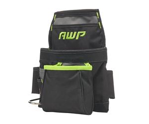 AWP TrapJaw Pochette à Outils de Charpentier 9 Poches à étages avec Boucle en Acier pour Marteau