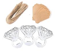 Awtlife Lot de 24 décapsuleurs vintage en forme de diamant pour fête de mariage