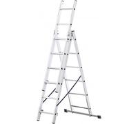 Awtools Échelle en aluminium 3X6 marches 150Kg