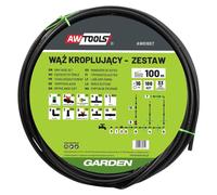 AWTOOLS : Kit de tuyau d'irrigation goutte à goutte, 100 mètres, 188 éléments.