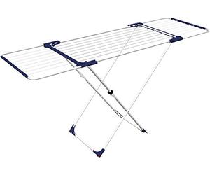 Axa Gimi Aliante Étendoir à Poser sur Le Sol, Extensible, en Acier et Aluminium, 20 m d'étendage