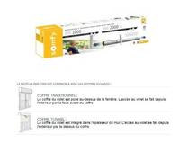 Axe motorisé / kit de motorisation radio RMS 1000 pour volet roulant tradi ou tunnel RTS - SOMFY -