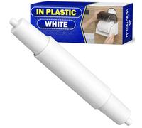 Axe pour Porte Papier Toilette en Plastique - Rouleau pour Support Papier Toilette avec Mécanisme à Ressort - Couleur Blanche - MONTERAL