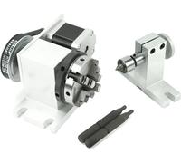 Axe rotatif CNC, 4 mandrins, serrage de haute précision, 4 Jaw K12-65