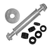 Axe universel pour roue de brouette - Kit de montage - 14 pièces - 20 mm x 147 mm - Acier galvanisé - Pneu de brouette