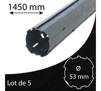Axe volet roulant Deprat 53 x 0.5 mm - 1450 mm - lot de 5