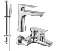 Axel DB72 SET mitigeur bain et lavabo, chromé (73803DB72-00)