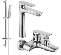 Axel DB72 SET mitigeur bain et lavabo, chromé (73813DB72-00)
