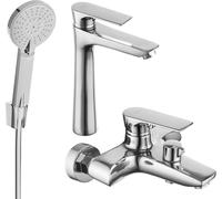 Axel R40 SET mitigeur bain et lavabo, chromé (73813R40-00)