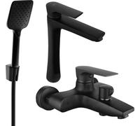 Axel R62 SET Mélangeur bain et lavabo, noir (73813R62-70)