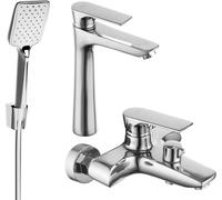 Axel R62 SET mitigeur bain et lavabo, chromé (73813R62-00)