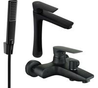Axel R72 SET Mélangeur bain et lavabo, noir (73813R72-70)