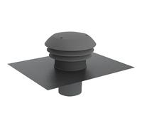 AXELAIR Chapeau sortie de toiture plastique - Couleur Ardoise : Ø125mm - VMC et ventilation