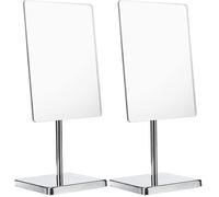 axentia 126807 Miroir cosmétique, argenté 21 x 22 x 9 cm (Lot de 2)