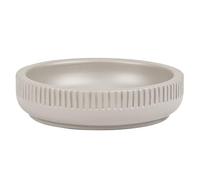 axentia 135656 Raja Porte-Savon en polyrésine Taupe Ø env. 11 cm