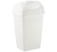 axentia 235685 Poubelle, Plastique, Blanc, 39,5 x 31 x 65 cm 235685