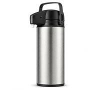 axentia 263255 Bouteille Isotherme à Pompe en Acier Inoxydable 1,9 l