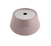 axentia Boîte à Coton avec Couvercle Nevada, Boîte de Rangement pour Cosmétiques Salle de Bains, Pot à Coton en Grès, Boîte à Bijoux, Taupe
