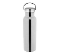 axentia Bouteille Isotherme St. Moritz, Bouteille d'eau en Acier Inoxydable pour Boissons Chaudes et Froides, Gourde INOX à Double Paroi 600 ML, Argentée