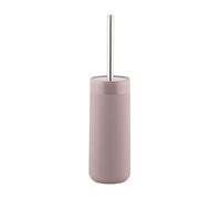 axentia Ensemble WC Nevada, Support de Brosse de Toilette Autoportant en Grès avec Brosse, Poignée en Acier Inoxydable, env. 10 cm, Hauteur env. 40 cm, Taupe