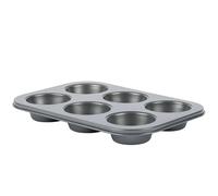 axentia Lot de 2 petits moules à muffins pour 6 muffins, 29 x 18 cm, revêtement antiadhésif en acier au carbone