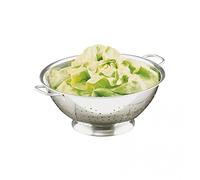 axentia Passoire en Argent, Salade Tamis en Acier Inoxydable Solide, Passoire à Pâtes à Ranger, Plat à Fruits Ø 28 cm
