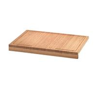 axentia Planche en Bois Marron - Grande Planche à découper avec rainure Pratique - Planche en Bambou avec Haute résistance aux coupures - Facile à Nettoyer - 56 x 38,5 x 5,5 cm