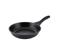 axentia Poêle Blackline, Poêle en Fonte d'Aluminium, Poêle Antiadhésive pour tous Types de Poêles, env. 40 x 4,5 x 20 cm, Ø env. 20 cm, Noir