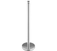 axentia Porte-Papier Toilette sur Pied en Acier Chromé Hauteur 51,5 cm, Porte 4 Rouleaux de Papier Hygiénique de Rechange, Porte Essuie-Tout Cuisine, Support Papier WC Argenté