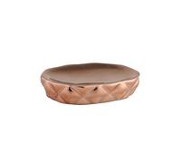 axentia Porte-Savon Cuivre, Support de Savon en Dolomite, Boîte à Savon Moderne, env. 11 x 2,5 x 9,5 cm, Rose 128206