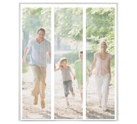 AXFZZRS Moustiquaire Magnétique pour Portes, Deux côtés ouverts Rideau Porte Anti Insectes Mouche Moustique, Blanc Moustiquaire Baie Vitree Coulissante, sans Percer Facile à Installer - 180x220cm