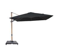 AXI Alina Parasol Déporté Carré avec Pied de Parasol, 300 X 300 Cm | Pour Le Jardin/Terrasse Avec Armature Thermolaquée | Housse De Protection Inclus,