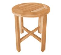 Axi Alya Table D'Appoint Ronde En Bois De Teck | Petite Table Pour Jardin, Balcon Ou Terrasse - 45 X 45 X 50 Cm