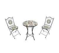 AXI Amélie Ensemble Bistrot Mosaïque Classique Multicolore | Salon de Jardin Bistro avec Table & 2 Chaises, pour Balcon & Terrasse, 38,5 x 45 x 90 cm