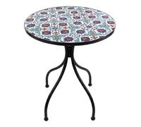 Axi Amélie Table Bistrot, Mosaique, Bleu Vif | Table D'Appoint Bistrot Pour L'Extérieur, Pour Jardin/Balcon/Terrasse - 60 X 60 X 75 Cm