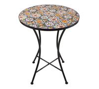 Axi Amélie Table Bistrot, Mosaique, Casa De Sol | Table D'Appoint Bistrot Pour L'Extérieur, Pour Jardin/Balcon/Terrasse - 60 X 60 X 75 Cm