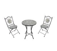 Axi Amélie Table Et Chaise Bistrot, 2 Chaises 1 Table, Ensemble Bistro Extérieur Beige Sable | Salon De Jardin Bistrot, Table Bistrot Mosaique Pour Jardin/Balcon/Terrasse