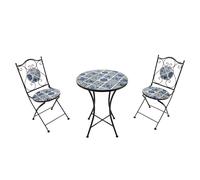 Axi Amélie Table Et Chaise Bistrot, 2 Chaises 1 Table, Ensemble Bistro Extérieur Bleu Delfts | Salon De Jardin Bistrot, Table Bistrot Mosaique Pour Jardin/Balcon/Terrasse