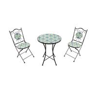 Axi Amélie Table Et Chaise Bistrot, 2 Chaises 1 Table, Ensemble Bistro Extérieur Mosaique Bleu/Jaune, Sicilien | Salon De Jardin Bistrot, Table Bistrot Mosaique Pour Jardin/Balcon/Terrasse