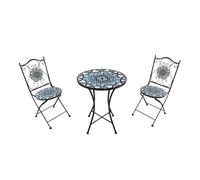 Axi Amélie Table Et Chaise Bistrot, 2 Chaises 1 Table, Ensemble Bistro Extérieur Mosaique Multi Couleur | Salon De Jardin Bistrot, Table Bistrot Mosaique Pour Jardin/Balcon/Terrasse