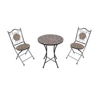 Axi Amélie Table Et Chaise Bistrot, 2 Chaises 1 Table, Ensemble Bistro Extérieur Rose Rose | Salon De Jardin Bistrot, Table Bistrot Mosaique Pour Jardin/Balcon/Terrasse