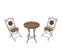 Axi Amélie Table Et Chaise Bistrot, 2 Chaises 1 Table, Ensemble Bistro Extérieur Style Grange Bois | Salon De Jardin Bistrot, Table Bistrot Mosaique Pour Jardin/Balcon/Terrasse