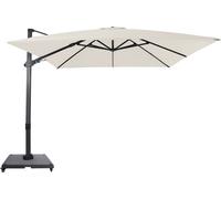 Axi Apollo Parasol Déporté Anthracite/Beige, Lot Complet - Rectangulaire 300X300 Cm - Structure Aluminium - Avec Roulettes Et Housse Inclus