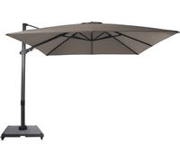 Axi Apollo Parasol Déporté Anthracite/Taupe, Lot Complet - Rectangulaire 300X300 Cm - Structure Aluminium - Avec Roulettes Et Housse Inclus