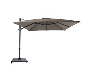 Axi Apollo Parasol Déporté Anthracite/Taupe, Lot Complet - Rectangulaire 300X300 Cm - Structure Aluminium - Avec Roulettes Et Housse Inclus