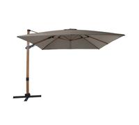 Axi Apollo Premium Parasol Déporté Marron/Taupe - Parasol Déporté Rectangulaire 300x300cm - Parasol Pied Déporté, Structure Aluminium - Rotation 360 - Parasol Déporté Inclinable - Résistant Aux Uv