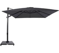 AXI Apollo Premium Parasol rectangulaire 300x300 cm anthracite/gris, set complet | Parasol pour jardin / terrasse avec cadre en aluminium | incl.