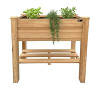 Axi Ari Table De Culture Avec Etagère De Rangement, En Bois, Marron | Potager Surélevé / Jardinière, Légumes Pour L'Extérieur / Jardin / Balcon / Terrasse / Serre | 86,5 X 46 X 85 Cm