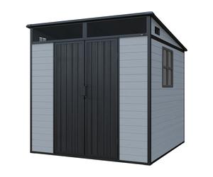 Axi Axel Abri De Jardin En Plastique, Gris | Remise Pour L'Extérieur, La Terrasse Ou Votre Allée | Armoire De Rangement | 215 X 206 X 204 Cm - Surface : 4,4 M²